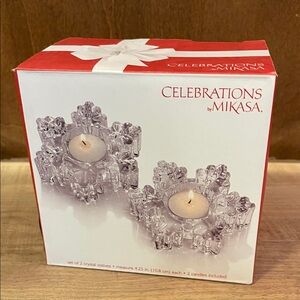 Mikasa Celebrations Crystal Votive Set
